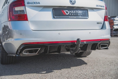 Дифузьор за задна броня Maxton design за Skoda Octavia RS (2013-2019)