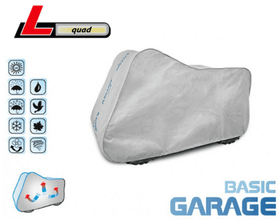 Покривало за ATV Kegel серия Basic, размер L, сив цвят, подходящо за Quad