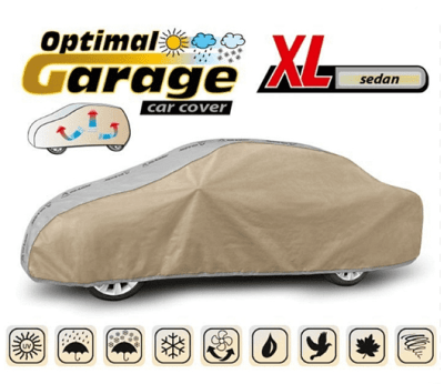 Бежаво/сиво покривало Kegel серия Optimal размер XL предназначено за седан.
