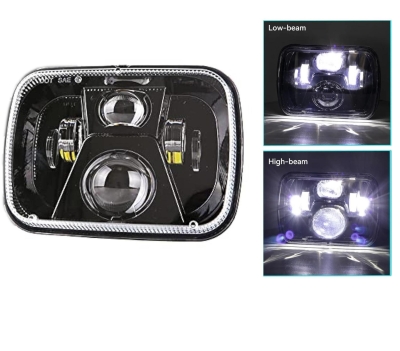 Универсален 45W LED фар 12-24V къси/дълги 20x14cm за ATV и др.