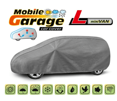 Kegel Mobile Garage покривало за кола, размер L, подходящо за миниван, сив цвят