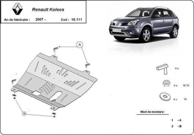 Метална кора под двигател и скоростна кутия RENAULT KOLEOS от 2008