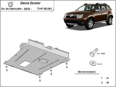 Метална кора под двигател и скоростна кутия DACIA DUSTER от 2010