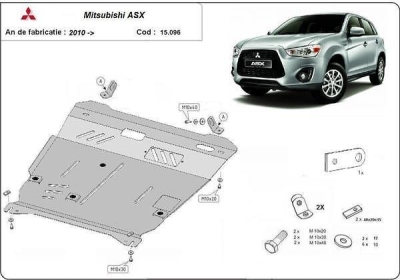 Метална кора под двигател и скоростна кутия MITSUBISHI ASX от 2010
