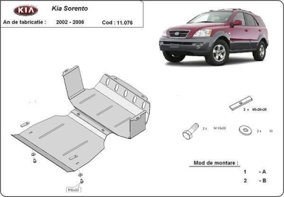 Метална кора под двигател и скоростна кутия KIA SORENTO от 2002 до 2006