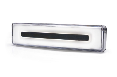 LED Светодиоден Габарит За Сенник На Скания Scania, С Букса, Бял, Е-Mark, Ефект Неон, 12V-24V