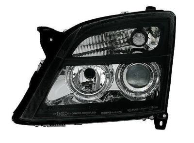 Кристални фарове за OPEL VECTRA C (02-05) - черни