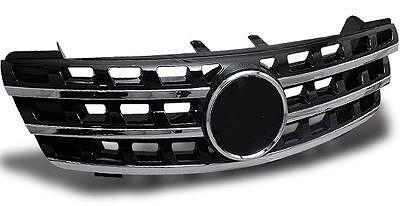 Решетка за Mercedes ML W164 (2005-2008) - черна с хромлайсни