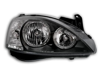 Кристални фарове OPEL CORSA C (2001-2006) - черни