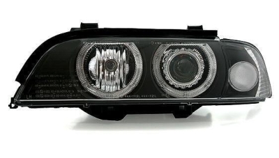 Кристални фарове Angel Eyes BMW E39 (1995-2000) - черни