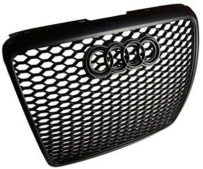 Решетка без емблема Audi A6 С6 (2008-2011) - RS Look черна