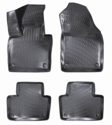 Гумени стелки тип леген за Volvo XC90 Hybrid (2018+), модел RizLine