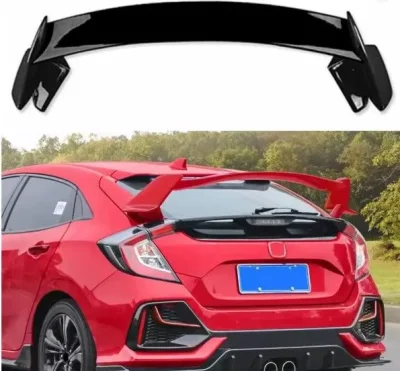 Спойлер антикрило за Honda Civic (2016-2021) hatchback TR Style - черен гланц