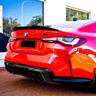 Спойлер за багажник за BMW G23 (2021+) M4 design - черен гланц