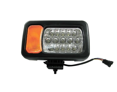 Десен фар 16LED къси / дълги светлини мигач рефлектор подходящ за трактор комбайн багер и др.