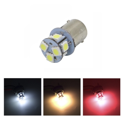LED Лед Крушки, 22 SMD, BA15S 1156 (P21W), BAU15S 1156 (PY21W), 12V Бяла, Оранжева, Червена Светлина
