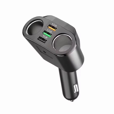 Универсален разклонител зарядно телефон USB 3.1А 1.0А за запалка с 2 гнезда 12V - 24V