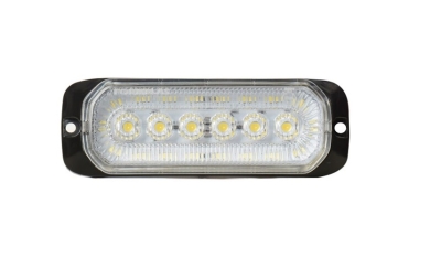 24LED Лед Диоден 12-24V Габарит Маркер Токос + аварийна блиц бяла светлина мигаща за камион бус ван каравана платформа кемпер пътна помощ