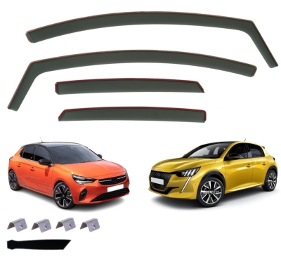 Комплект от 4бр. ветробрани Flex за Opel Corsa F / Peugeot 208 5 врати след 2019