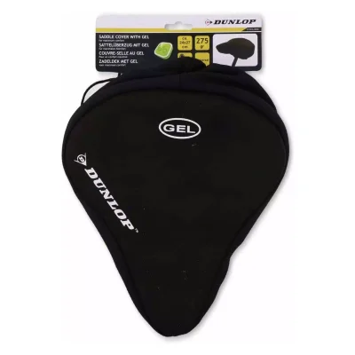 Калъф подложка за седалка за велосипед колело с гел 24 x 27cm черен Dunlop