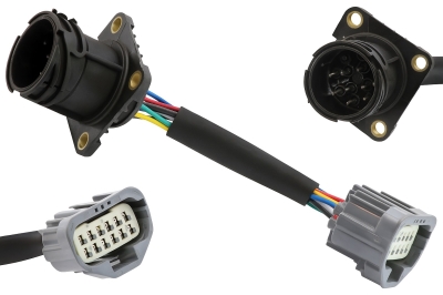 Букса конектор, адаптер тип байонет 12 пина съвместим с VOLVO FH (след 2005 г.)