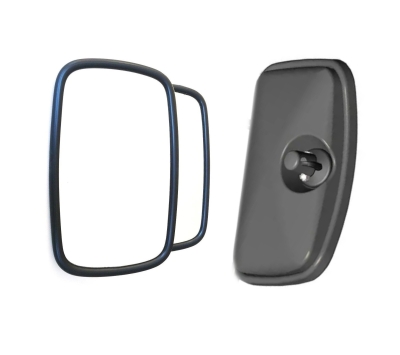 Комплект 2 броя универсални външни странични широкоъгълни огледала за обратно виждане 24х15см за камион автобус строителни и селскостопански машини багери кемпери и др.