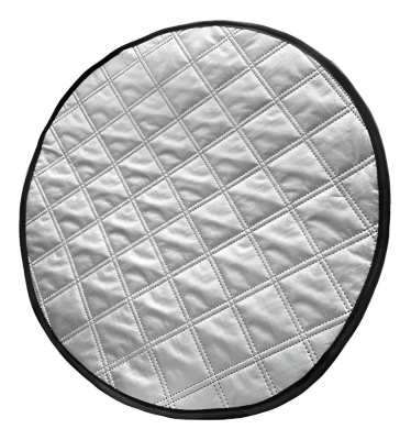 Универсален калъф за автомобилен волан - сенник за волан 43cm с текстилна подплата за защита на волана от слънцето и високи температури