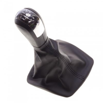 Топка Скоростен Лост с Маншон От Еко Кожа За Skoda Octavia II 5 Скорости ОЕМ 1ZD711113A