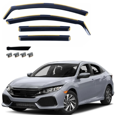 Комплект от 4бр. ветробрани за HONDA CIVIC X Hatchback / Type-R FK8 2016-2022, марка FLEX