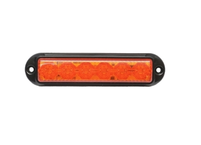 LED аварийна / сигнална лампа (Flash) – Жълта  6 Диода  4 режима  12V-24V