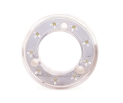 Кръгъл LED габарит / маркер – Бял  9 диода  12V-24V