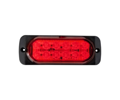 Червена LED Сигнална / Аварийна Блиц светлина - 12 диода  12V-24V