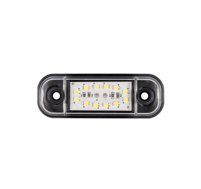Бяла LED Габаритна светлина / маркер - 12 диода 12V-24V