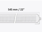 54.5 cm / 22 Инча 12V - 24V Висококачествен Led Bar Лед Бар Диоден Прожектор с бяла и оранжева габаритна светлина DRL мъгла 60W 8500LM