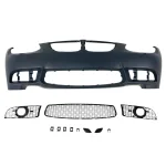 Предна броня за BMW E90 (2008+) - М3 дизайн с  бъбреци, отвори за халогени, маркирана за парктроник