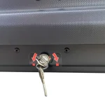 Автобокс Junior FL 125x90x34cm с 80 mm крепежи, с ключ, 320 литра - черен