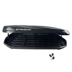 Автобокс Junior Strike 199x84x41cm с 85 mm крепежи,с двустранно отваряне с ключ, 480 литра - черен гланц