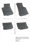 Гумени стелки за  SKODA Octavia I (1997-2010) / SEAT Leon I (1999-2005) / Toledo II (1999-2004) / VW Golf IV (1997-2006) / New Beetle (1997-2010)