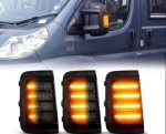 Диодни бягащи мигачи за огледала за Fiat Ducato / Citroen Jumper / Promaster (2006-2019) - опушени