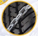 Метални вериги за сняг 12mm. кръстосана плетка - размер 90 за 14", 15", 16", 17", 18" - 2бр.