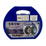 Метални вериги за сняг 12mm. кръстосана плетка - размер 90 за 14", 15", 16", 17", 18" - 2бр.