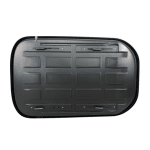 Автобокс Junior Altro 140x90x38cm с 70 mm крепежи, с едностранно отваряне с ключ, 370 литра - Сив антрацид гланц