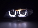 Кристални фарове с 3D angel eyes за BMW E46 (2001-2005) sedan,combi