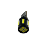 Лед крушка тип Т10 с 5 SMD 7020 + 4 SMD отпред 3030 Canbus - 5000К