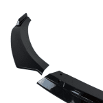 Добавка предна броня за Mercedes W117 CLA (2016-2019) - черен гланц