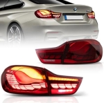 Диодни стопове за BMW F32 / F33 / F36 / F82 / F83 (2014-2020) GTS look с бягащ мигач - червени