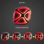 Диодни стопове за SMART W453 (2015-2019) Fortwo / Forfour - червени