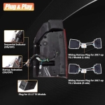 Диодни стопове за VW TRANSPORTER T6 / T6.1 (2015+) с бягащ мигач - опушени