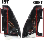 Диодни стопове за TOYOTA LAND CRUISER J120 (2003-2009) - full Led J150 look - червени с бягащ опушен мигач