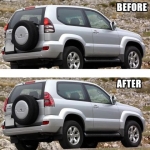 Диодни стопове за TOYOTA LAND CRUISER J120 (2003-2009) - full Led J150 look - червени с бягащ опушен мигач